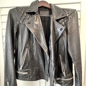 AllSaints - Conroy Leather Biker Jacket